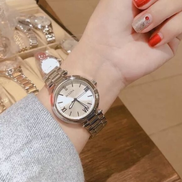 WOW NEW Bulova Classic Women's 34mm Diamond Watch - Picture 1 of 5